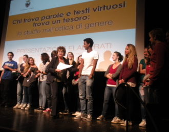 Lo studio nell'ottica di genere, spettacolo con gli Istituti Superiori di Trento. Trento, maggio 2013